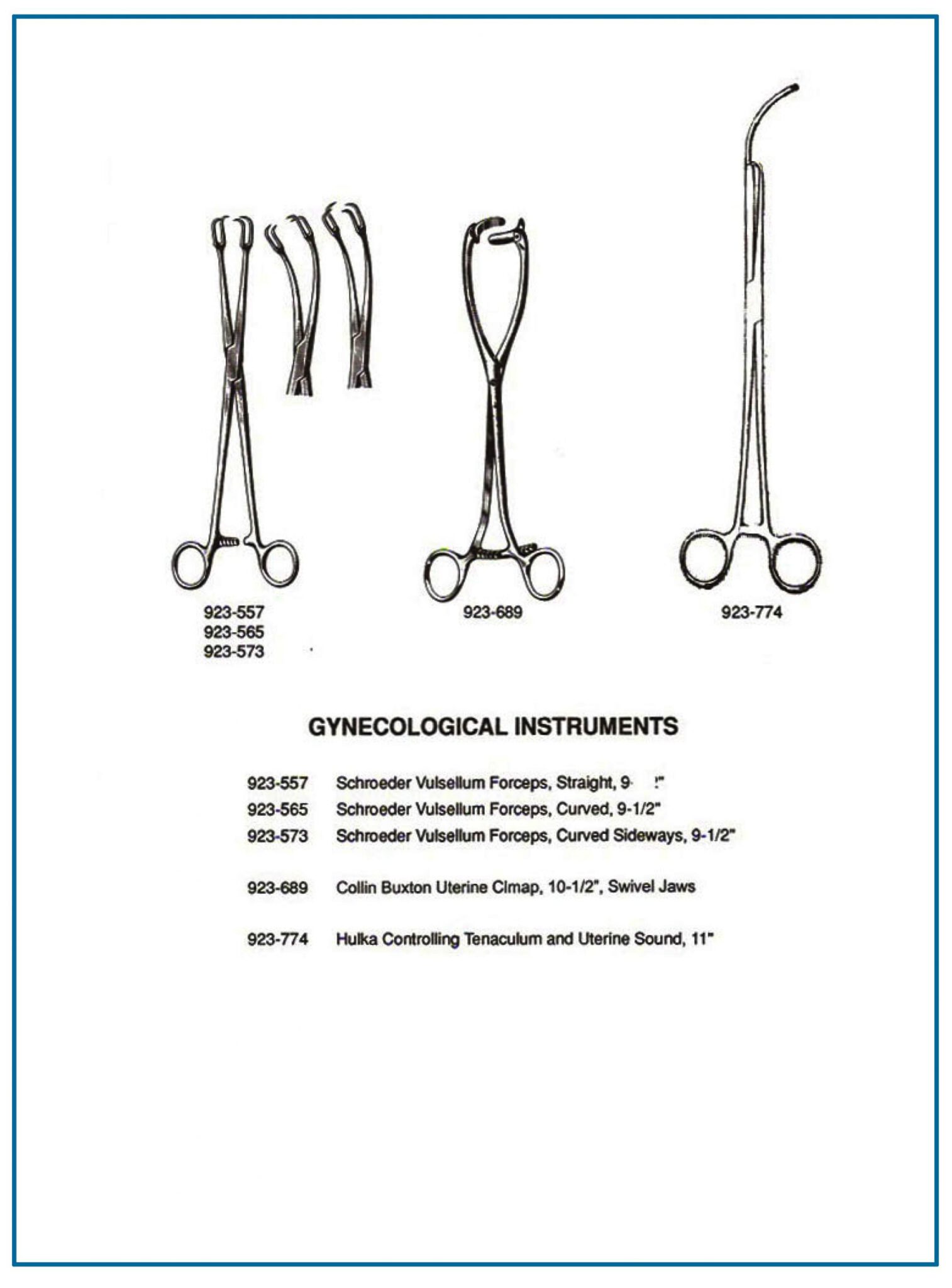 Schroeder Vulsellum Forceps Hamsan Surgical Worldwide Shipping