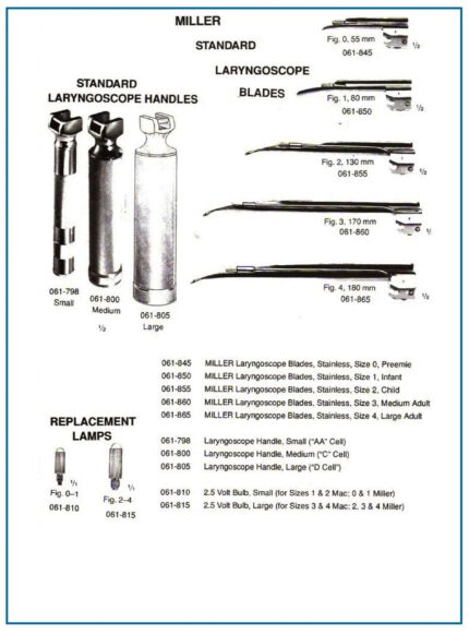 MILLER Laparoscopy Blades Stainless