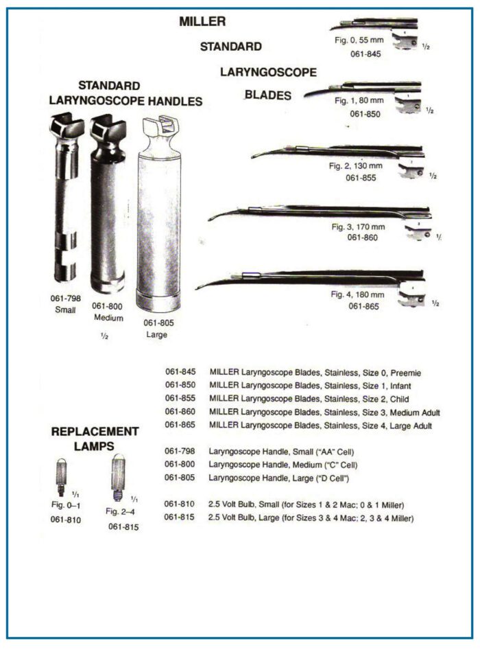 Miller Laparoscopy Blades & Handles