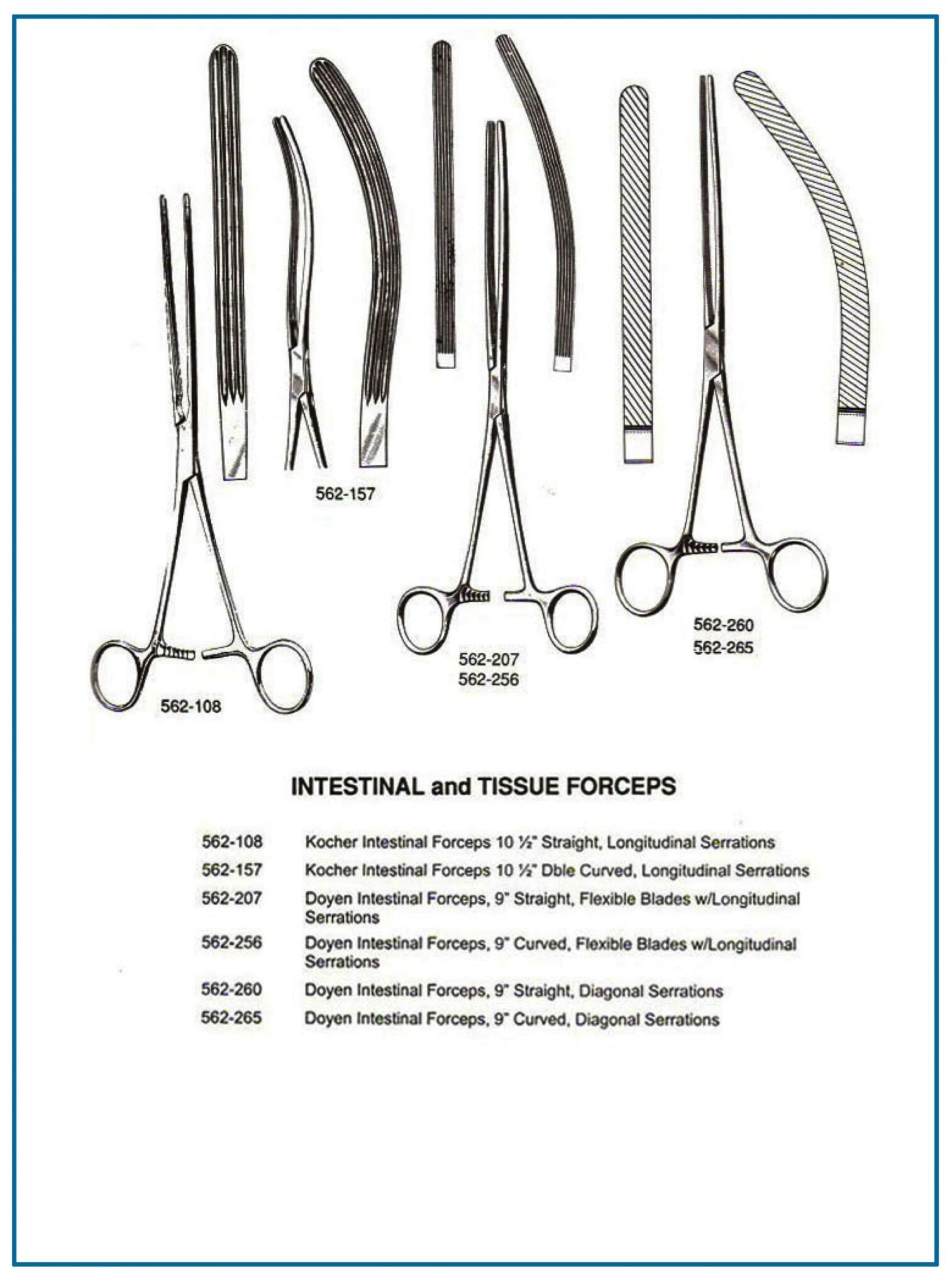Kocher, Doyen Intestinal Forceps | Hamsan Surgical | Manufacturer ...