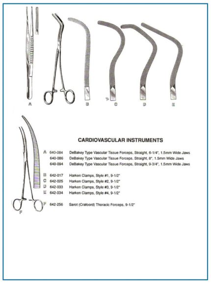 DeBakey Harken Sarot Forceps