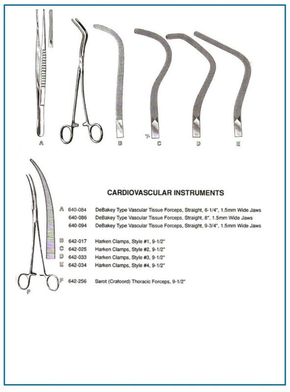 DeBakey Harken Sarot Forceps