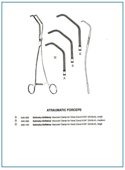 Satlnsky DeBakey Vascular Clamp