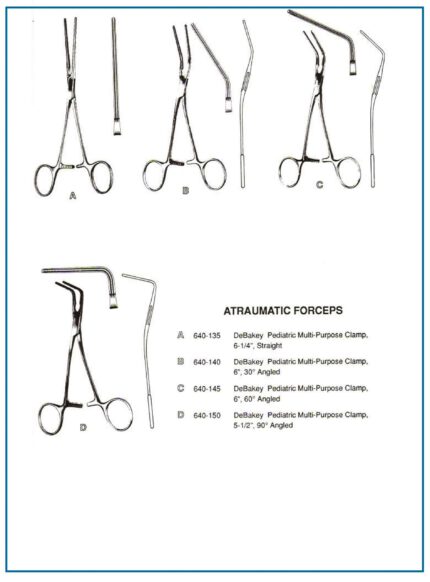 DeBakey Pediatric Clamps