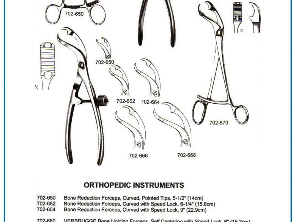 Bone Reduction Forceps Curved