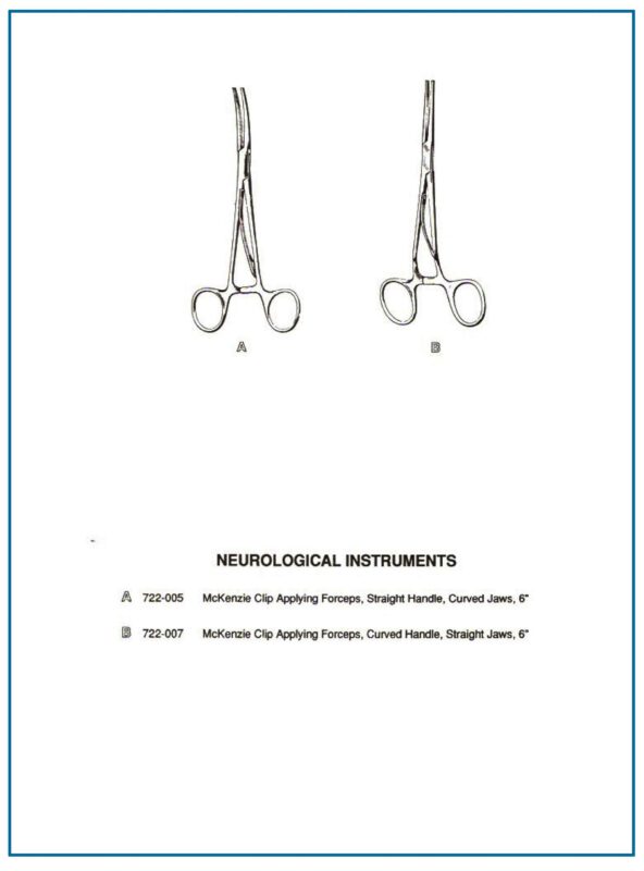 Mckenzie Clip Applying Forceps 