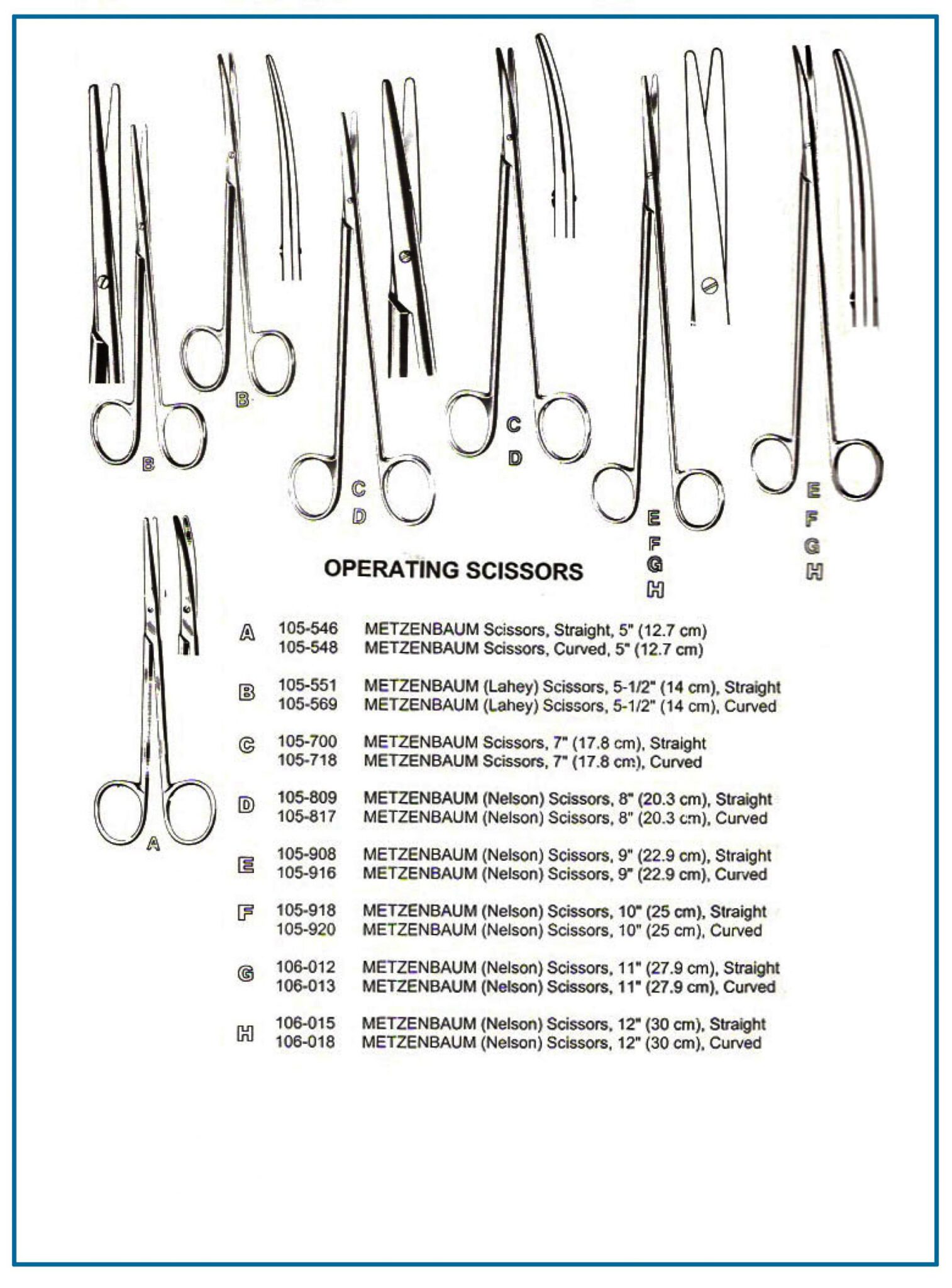 METZENBAUM Lahey Nelson Scissors | Hamsan Surgical , Worldwide Shipping