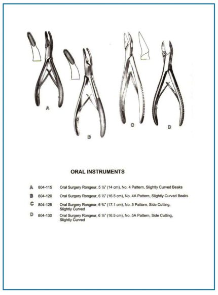 Oral Surgery Rongeur Pattern