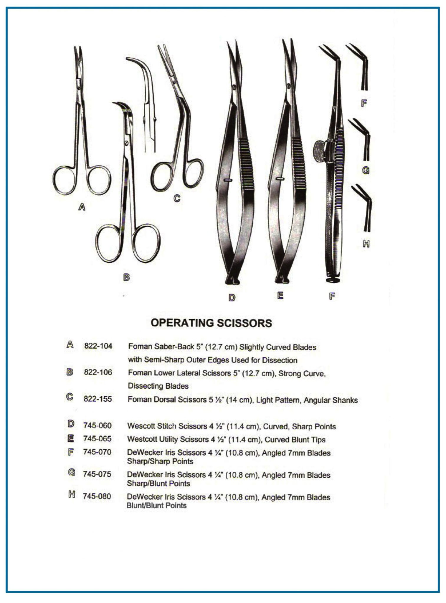 Fomon Lateral Dorsal Scissors | Hamsan Surgical