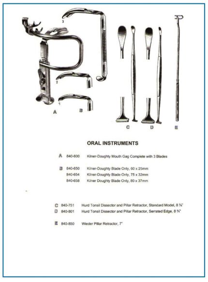 Kilner-Doughty Mouth Gag | Wieder Pillar Retractor