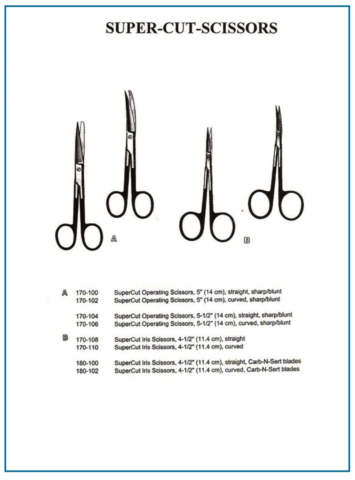 Supercut Operating Iris Scissors 