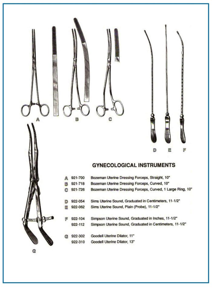 Bozeman Uterine Dressing Forceps