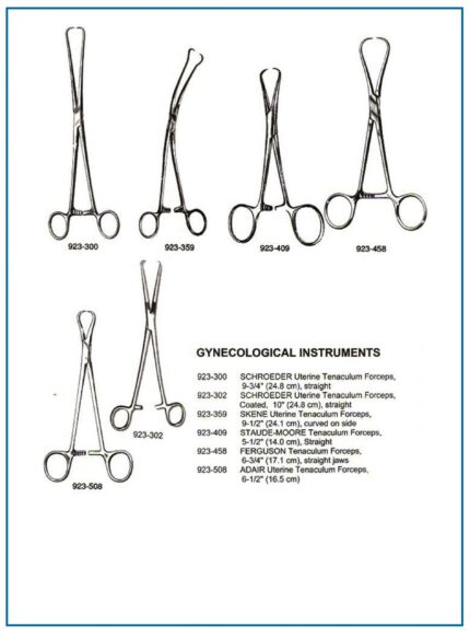 Skene | Staude-Moore | Ferguson and Schroeder Uterine Tenaculum Forceps