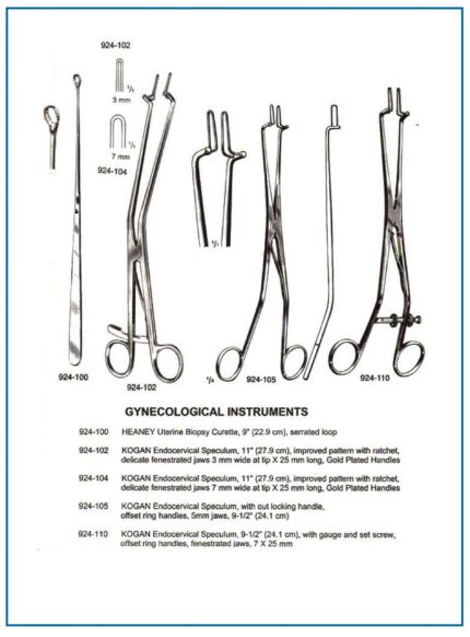 Kogan Endocervical Speculum | Heaney Uterine Biopsy Curette