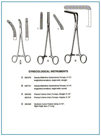 Heaney Ballentine Hysterectomy Forceps | Phaneuf Uterine Forceps | Pedicle Clamp