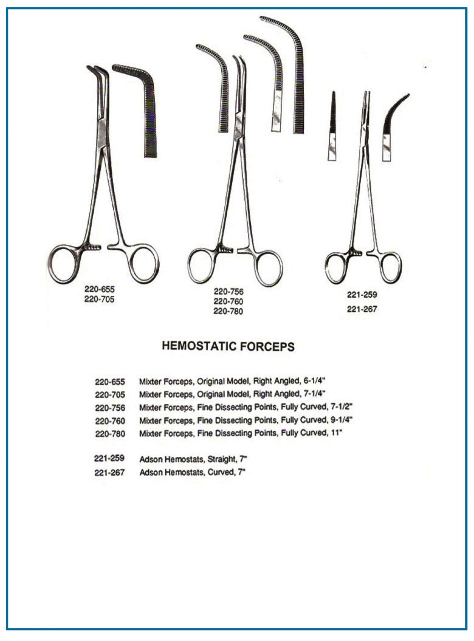 Adson Hemostats Mixter Forceps | Hamsan Surgical , Worldwide Shipping