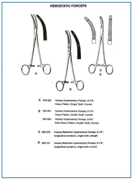 Heaney Ballentine Hysterectomy Forceps