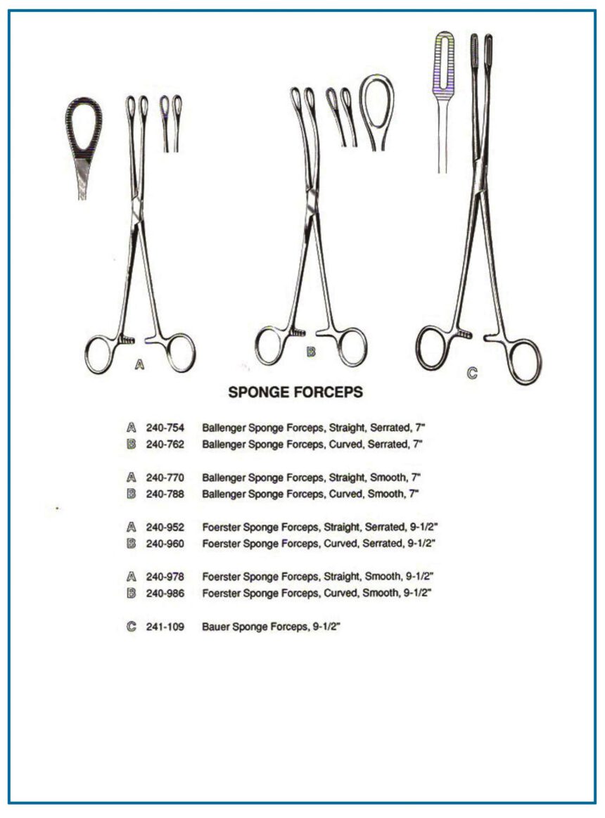 Foerster Sponge forceps | Hamsan Surgical , Worldwide Shipping