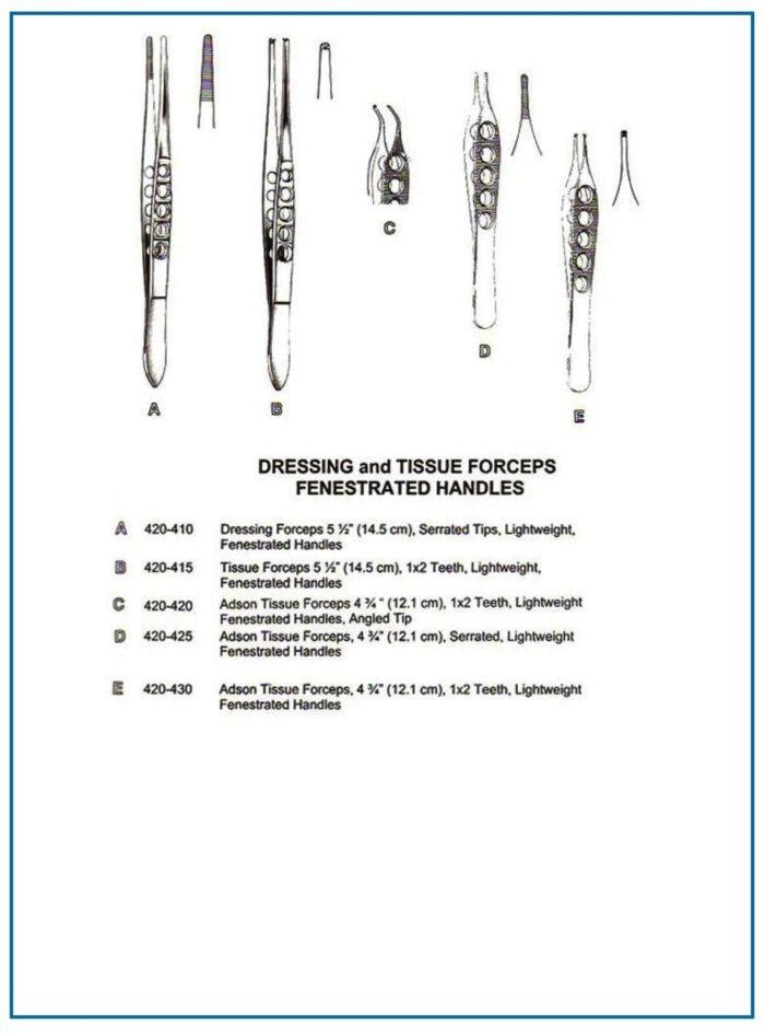 Dressing Tissue Adson Forceps