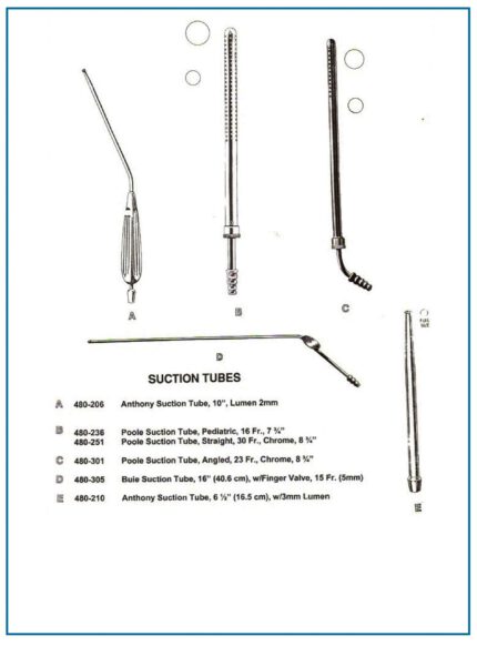 SUCTION TUBES
