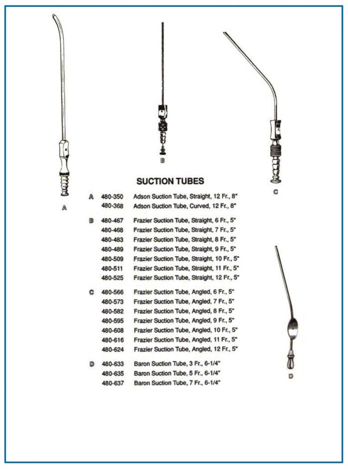 Adson Baron SUCTION TUBES