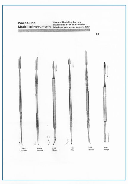 Wax and Modelling Carvers