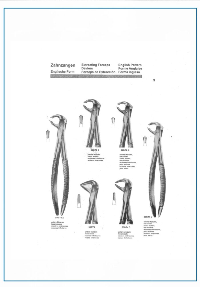 Child-Safe Lower Molar Extraction Forceps