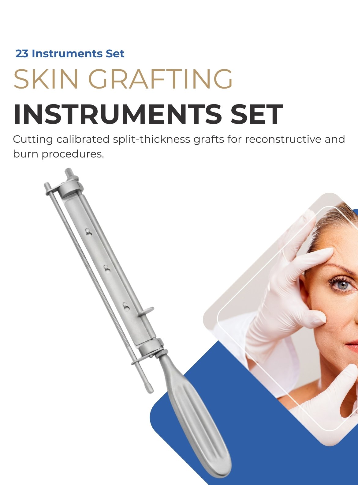 Skin Grafting Instruments Set Skin Grafting Instruments Set