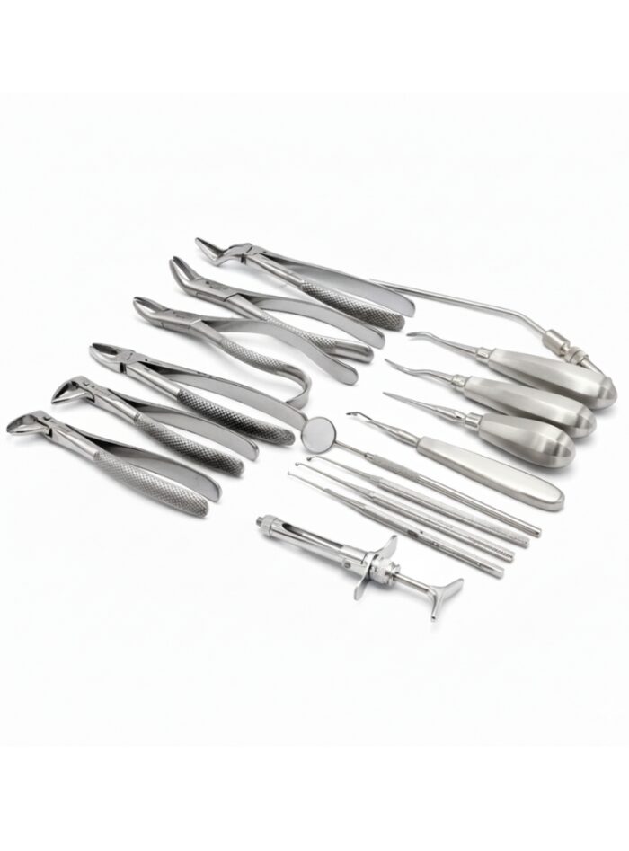 Dental Tooth Extraction Tool Kit Of 16 Pieces