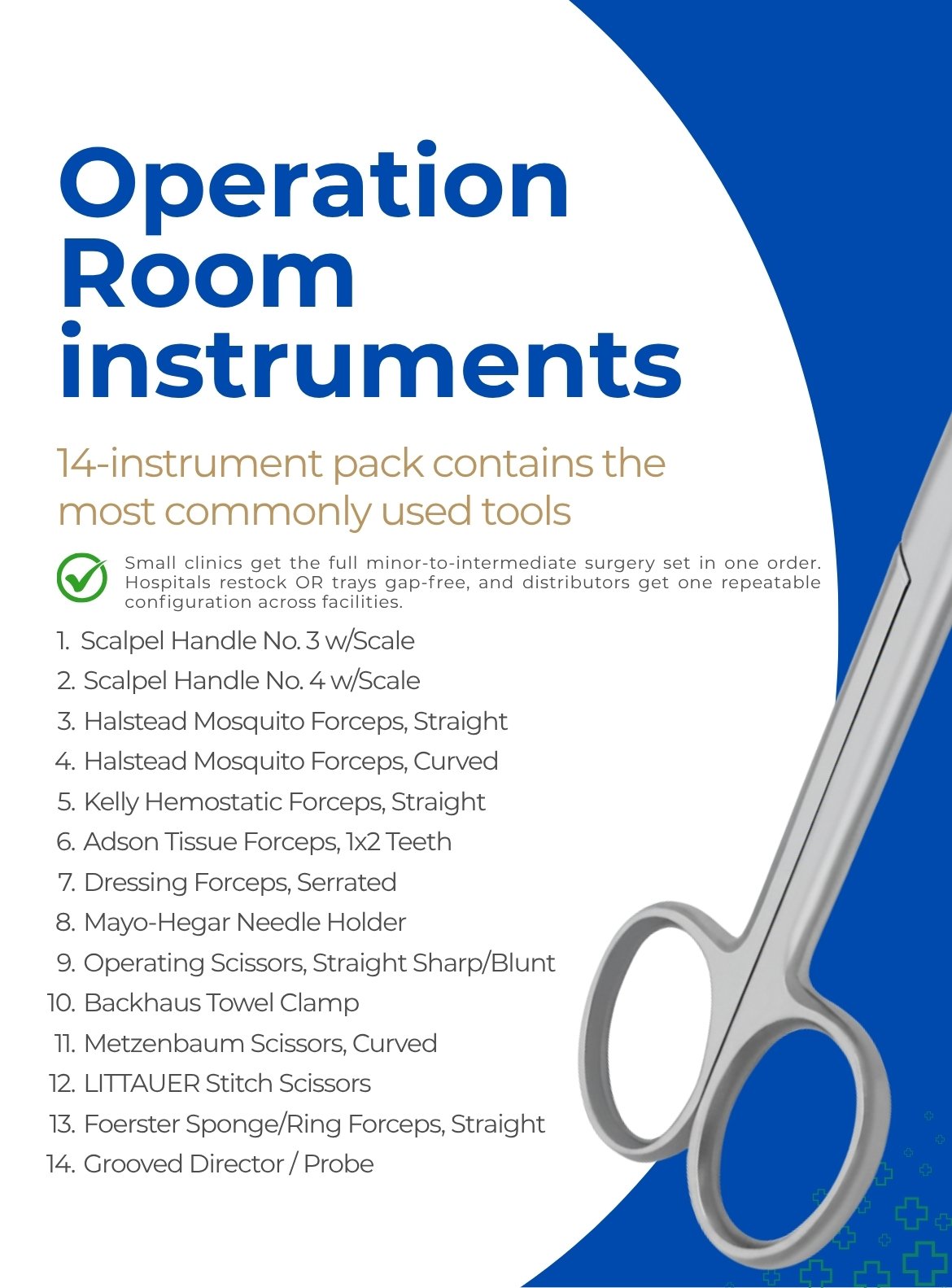 Operation Room instruments for Clinics and Hospitals