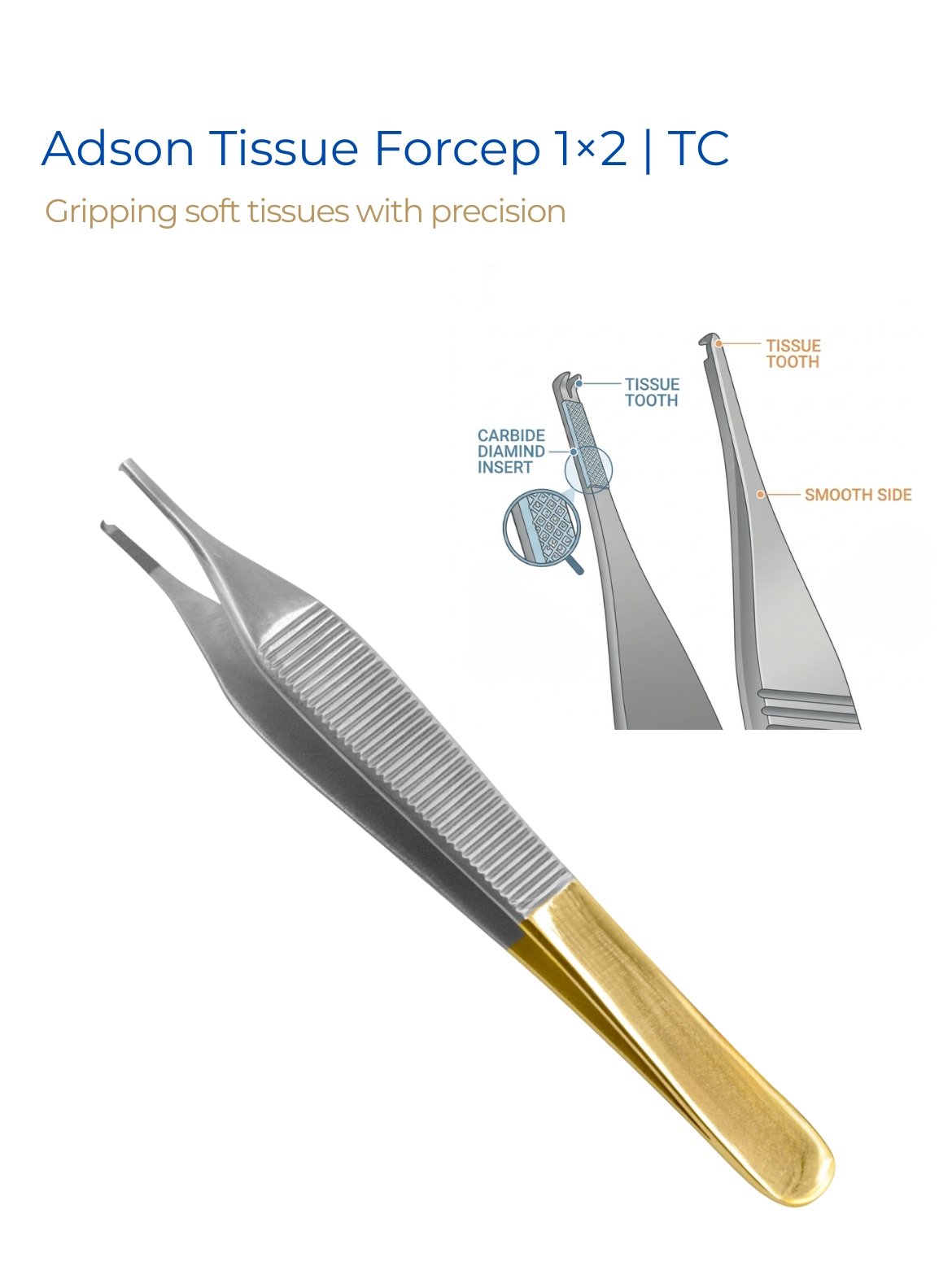 Adson Tissue Forceps 1x2 TC