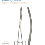 Bozeman Uterine Dressing Forceps, Curved 10 (25 cm)