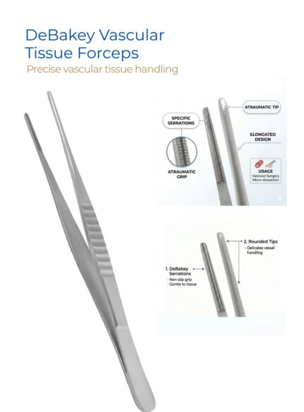 DeBakey Vascular Tissue Forceps