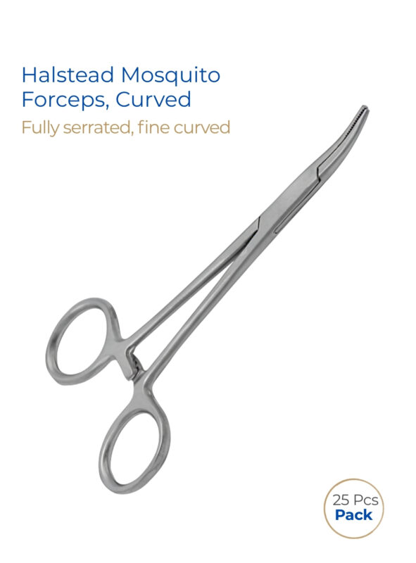 Halstead Mosquito Forceps 5″ Curved