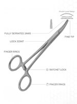 Halstead Mosquito Forceps 5″ Curved