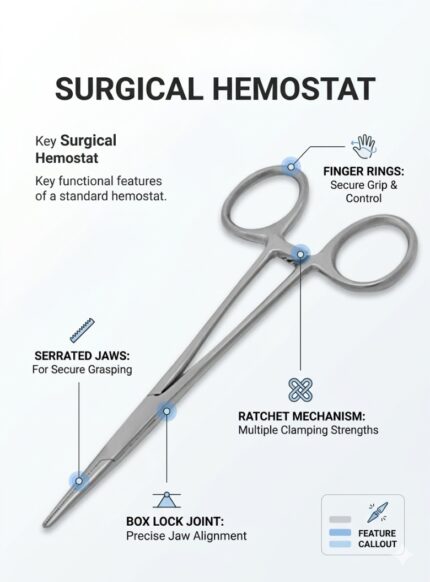 Halstead Mosquito Forceps Straight 5″