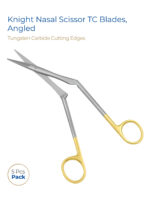 Knight Nasal Scissor Tungsten Carbide, Angled Shaft