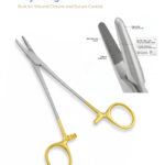 Mayo hegar needle holder with tungsten carbide