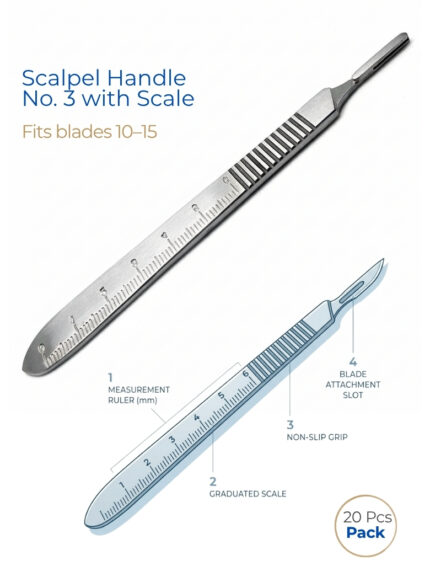 Scalpel Handle No. 3 with Scale