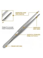 dressing forceps 5.5” serrated