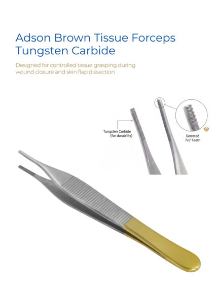 Adson Brown Forceps TC 7x7 Teeth