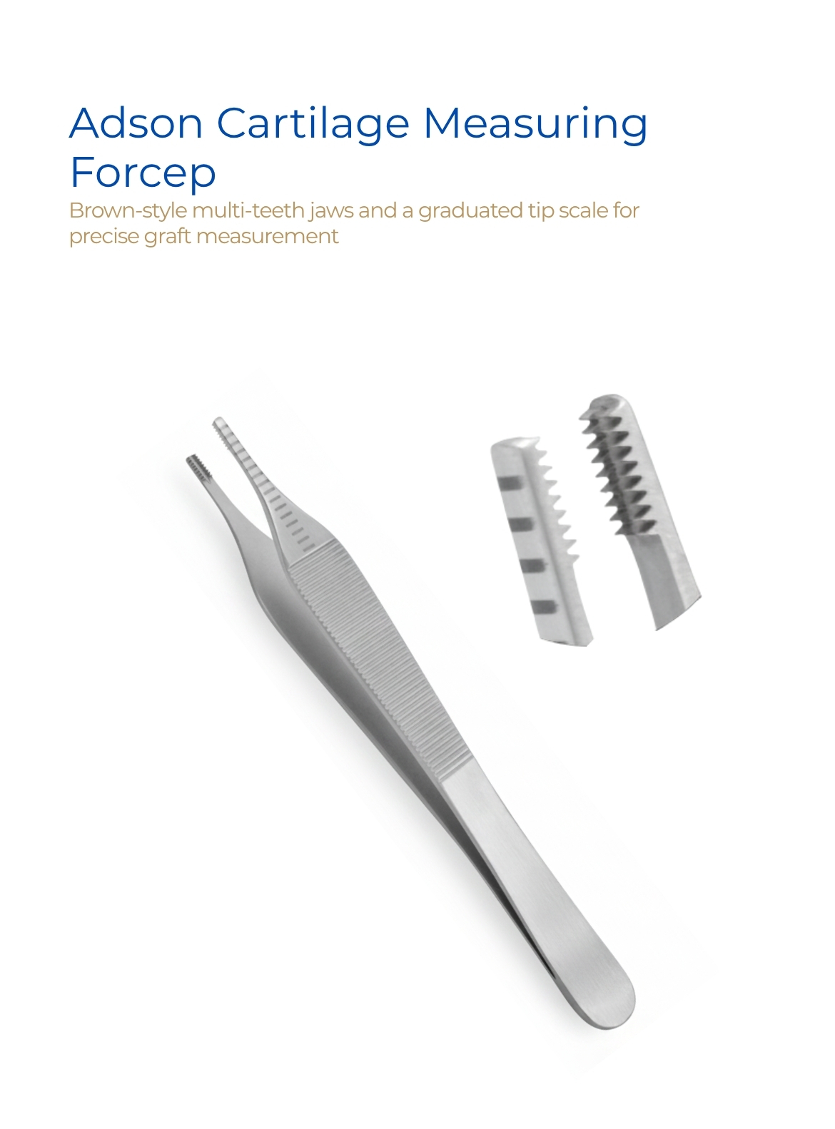 Adson Cartilage Measuring Forceps