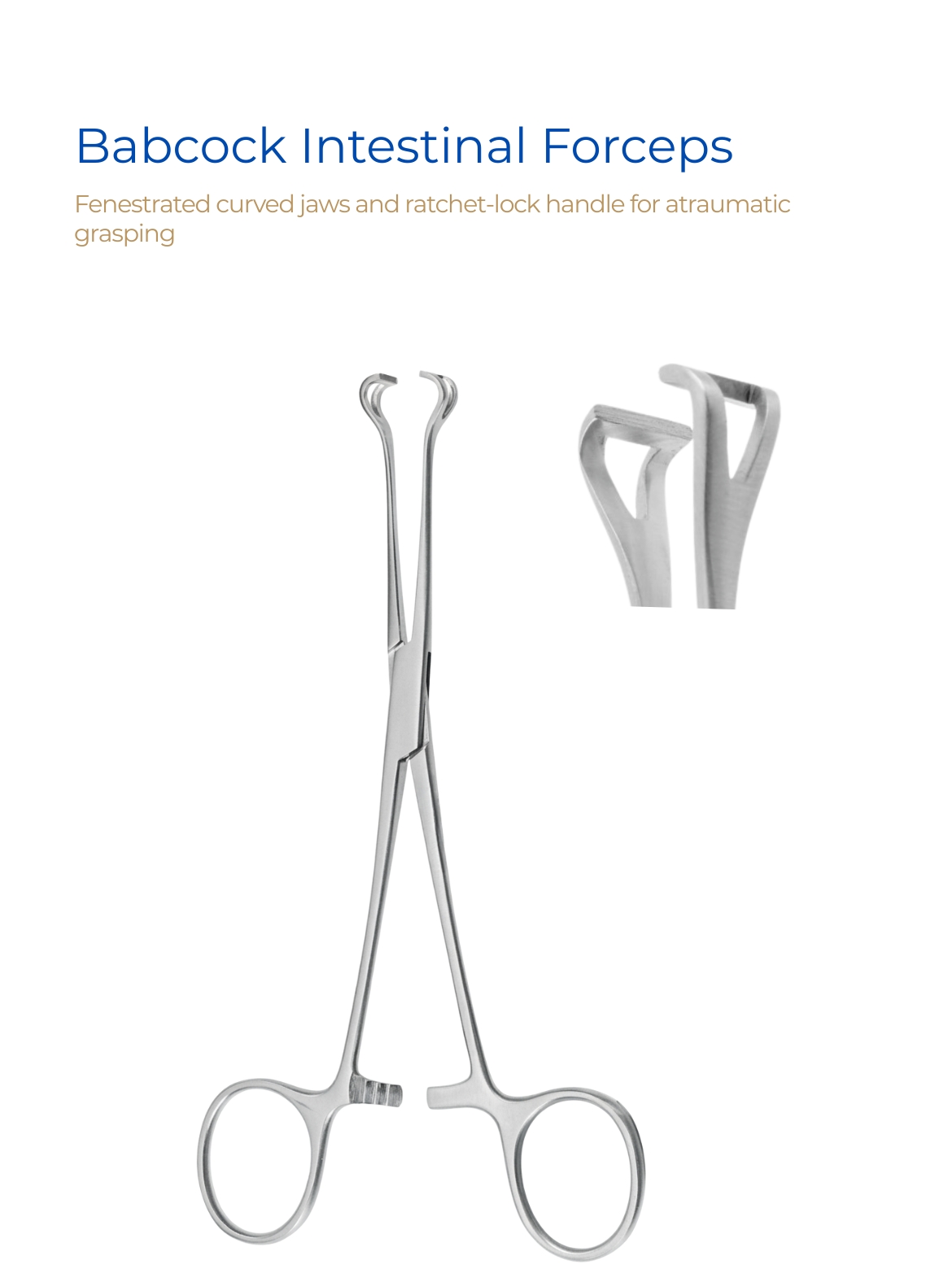 Babcock Forceps for Tissue Grasping