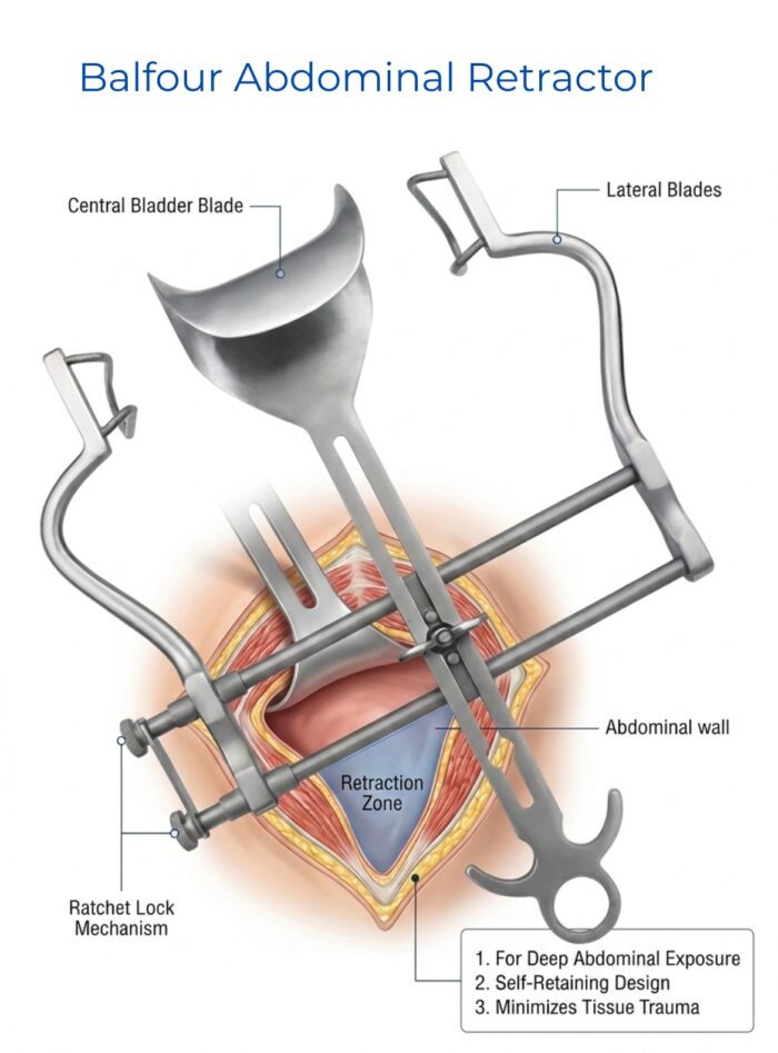 Balfour Abdominal Retractor, Self-Retaining