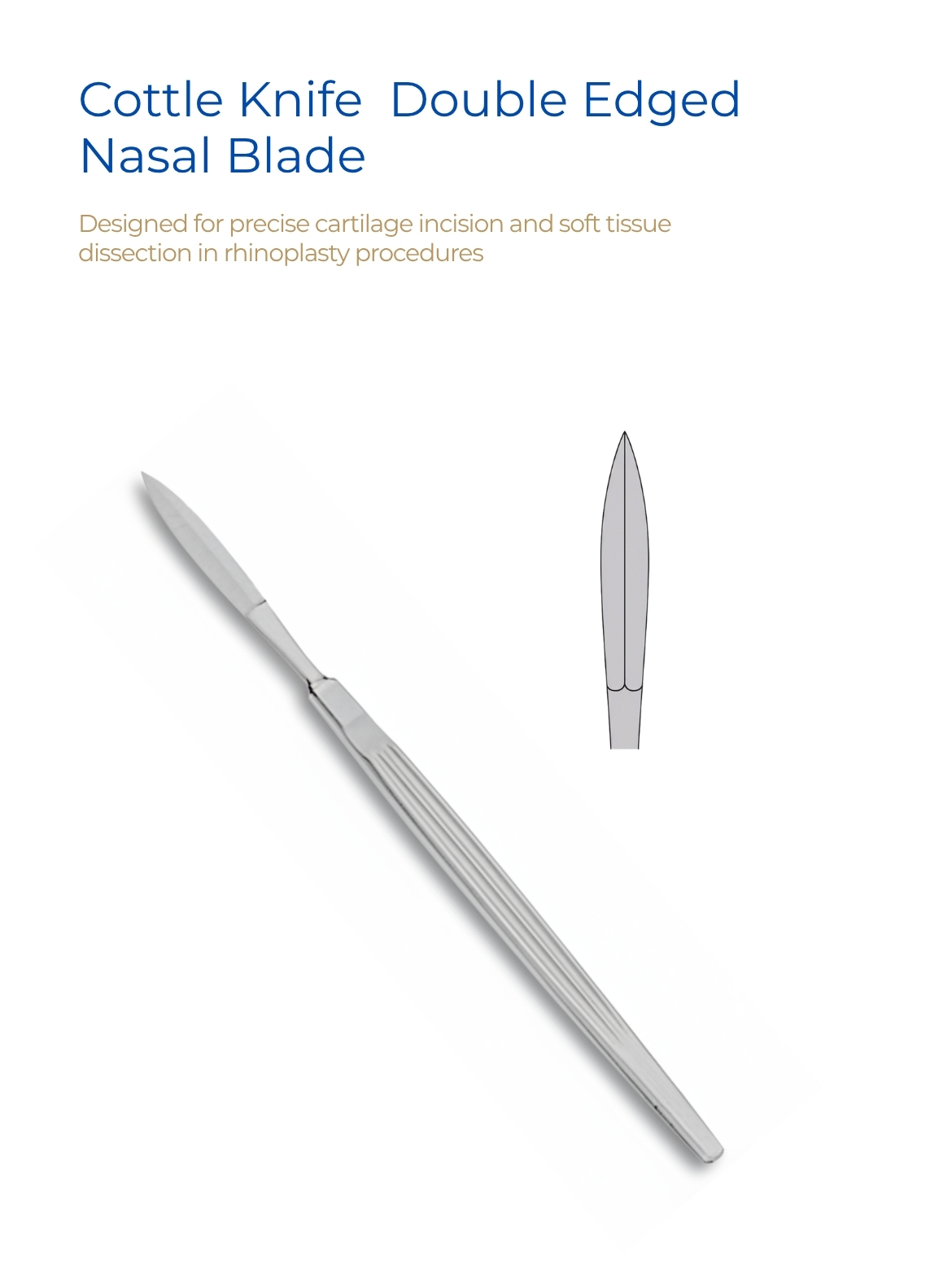 Cottle Knife Double Edged Nasal Blade Cottle Knife Double Edged Nasal Blade