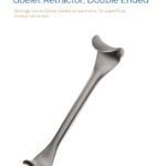 Goelet retractor double ended curved blunt blades