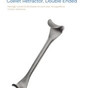 Goelet retractor double ended curved blunt blades