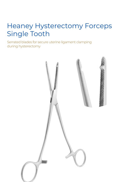 Heaney Hysterectomy Clamp Single Tooth