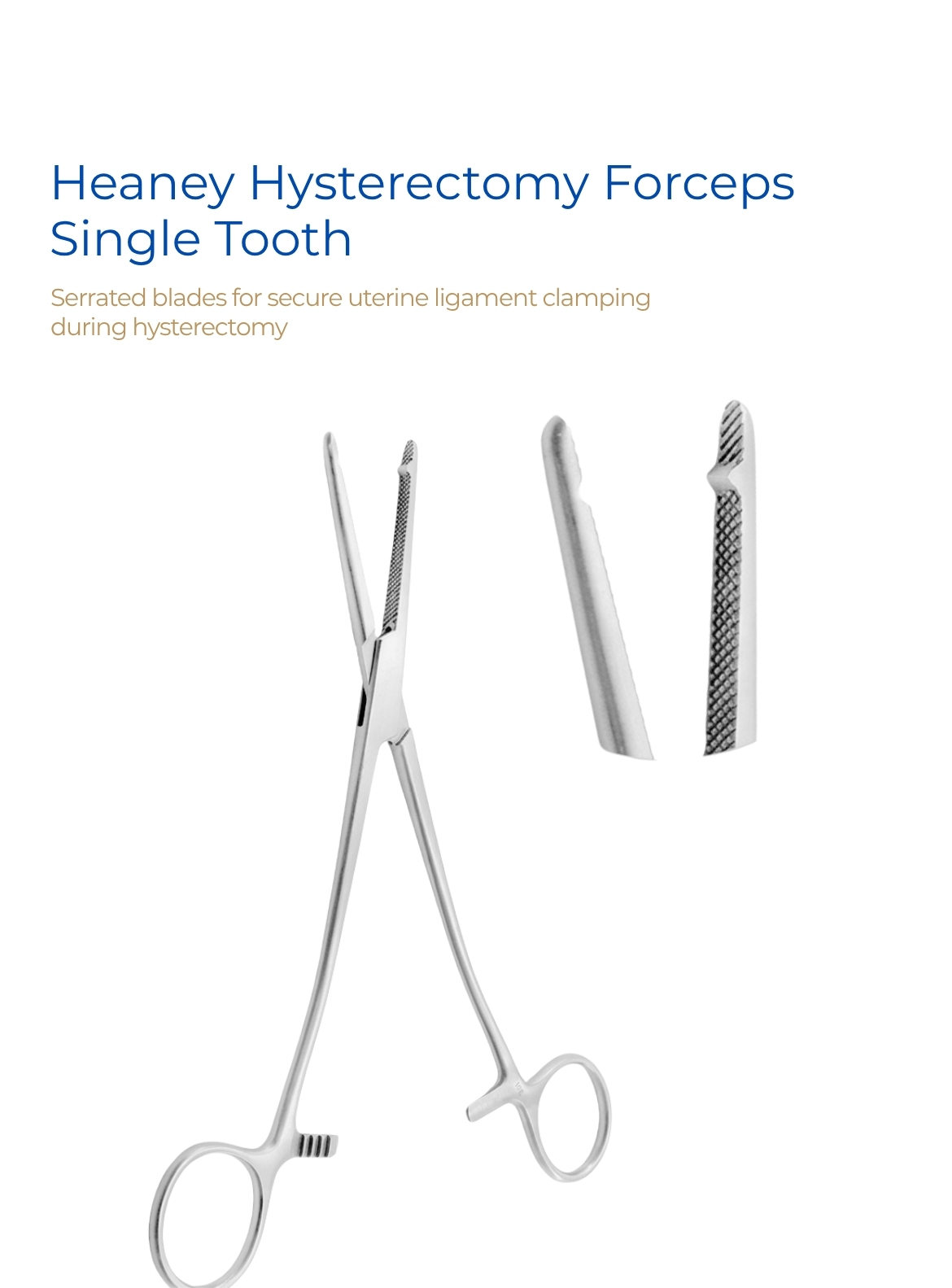 Heaney Hysterectomy Clamp Single Tooth