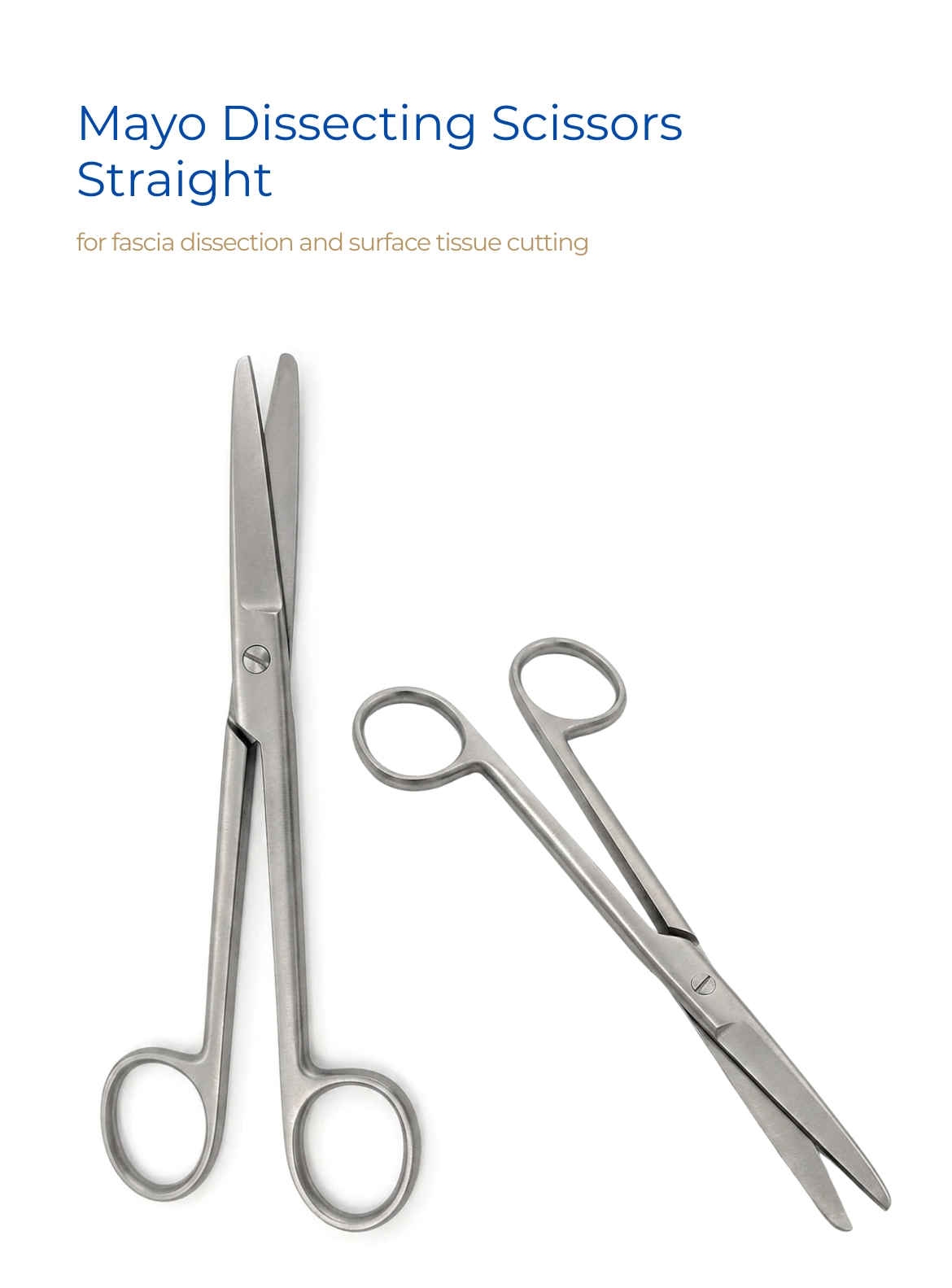 Mayo Scissors Straight, Surgical Grade